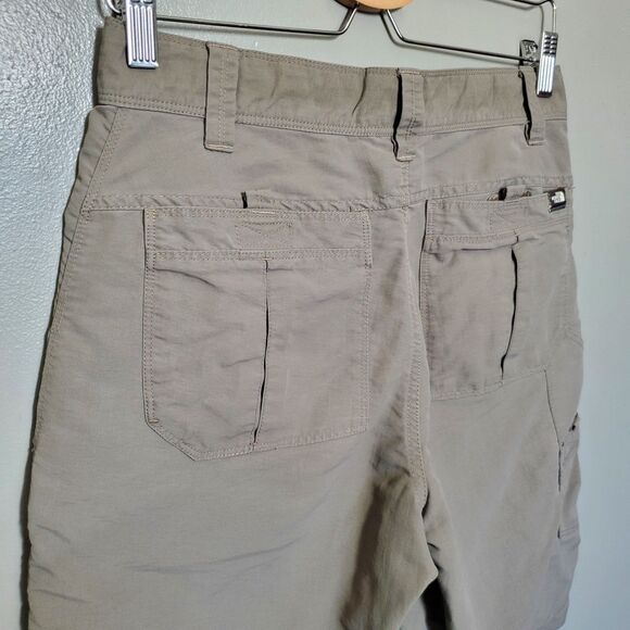 The North Face Axez Shorts Men’s Size 30 Zip Fly Multipocket Hiking Taupe Brown - Picture 8 of 12